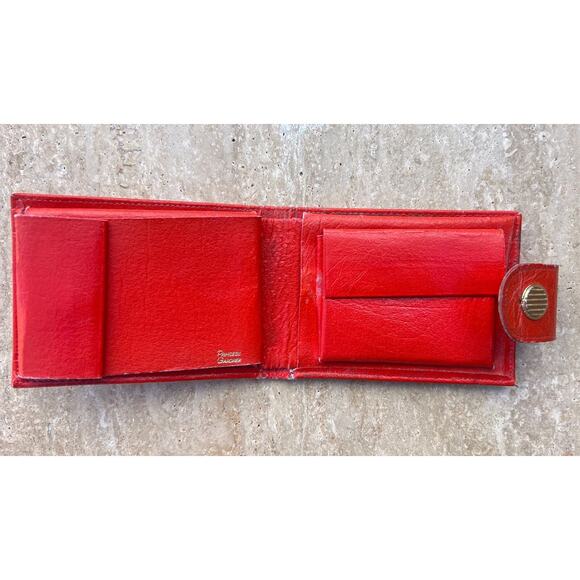 Vintage PRINCESS GARDNER Red Leather Wallet Bi-Fold - Picture 5 of 8